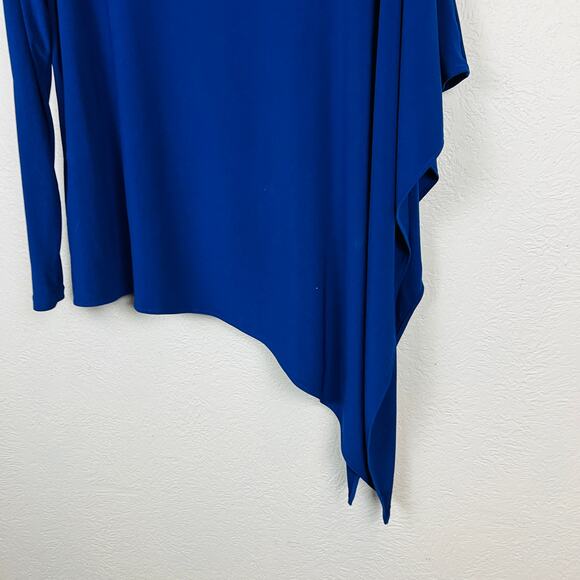 Abi Ferrin Draped Tunic Open Side Long Single Sleeve Purple - S - Picture 4 of 4